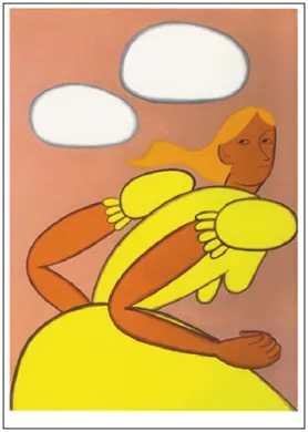 Postkarte Grace Weaver " Untitled #3 (Girl in a Yellow Dress), 2019" Kunst