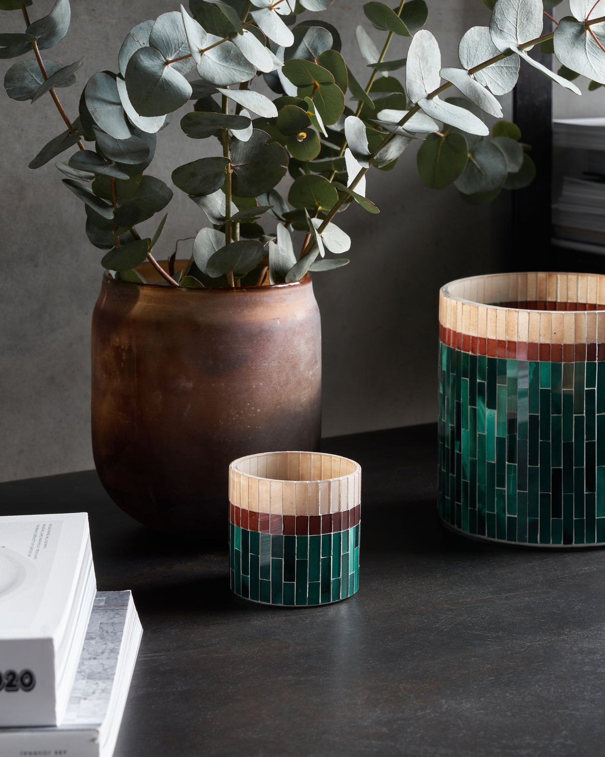 % House Doctor Teelichthalter, Zagu, Grün, Höhe ca. 7,5 cm