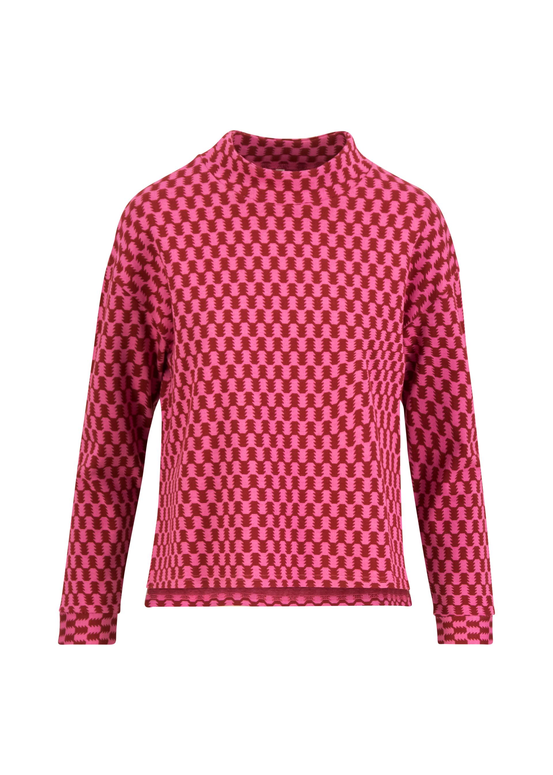 % Blutsgeschwister Pullover Catch My Vibe - pink urban check