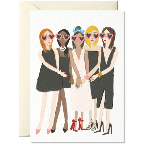 Nelly Castro Doppelkarte " Bride" Junggesellinnen-Abschied 