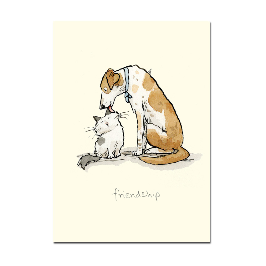 Two Bad Mice Doppelkarte "Friendship"   von Two Bad Mice von Anita Jeram, Hund & Katze