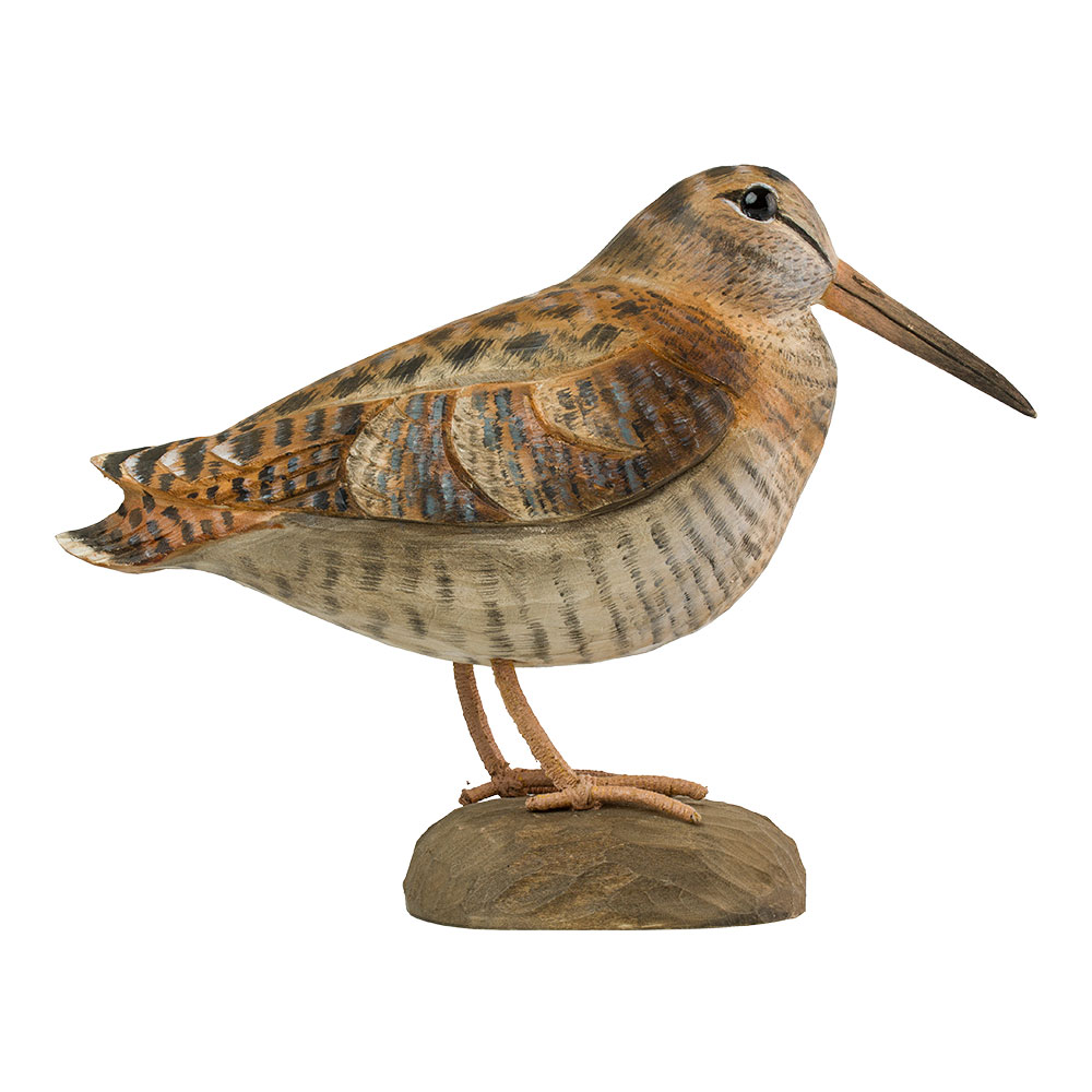 Vogel Waldschnepfe Lindenholz handgeschnitzt DecoBird