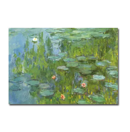 Claude Monet Doppelkarte "Seerosen" von Claude Monet, Kunst