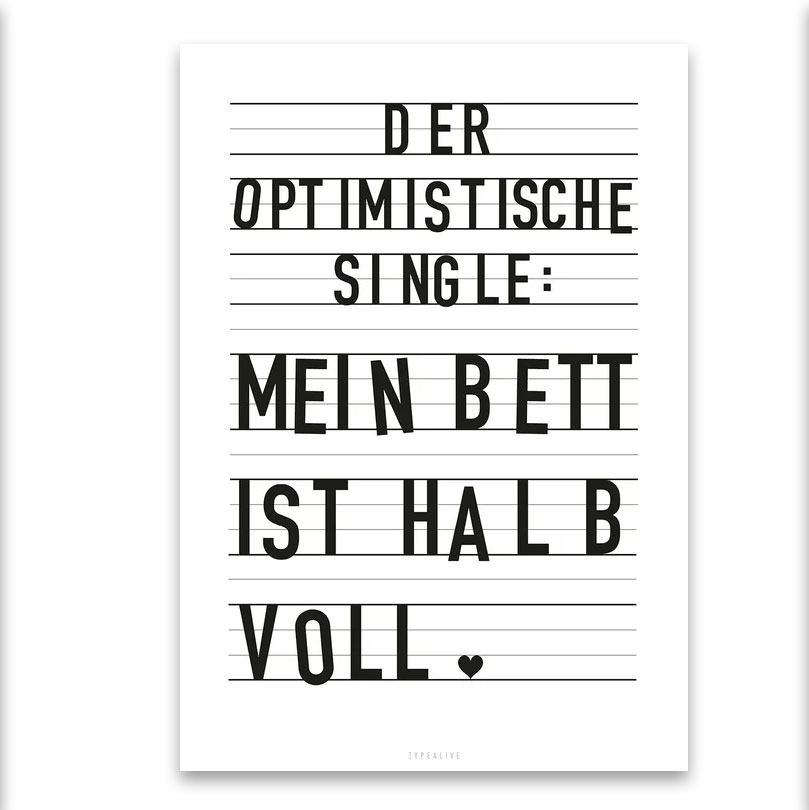 Typealive Postkarte "Single"