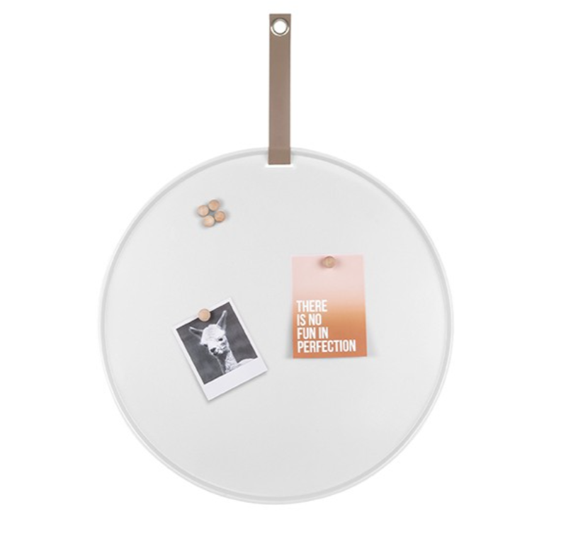 Memo Board Perky, Magnetwand rund WEIß, D. ca. 50 cm