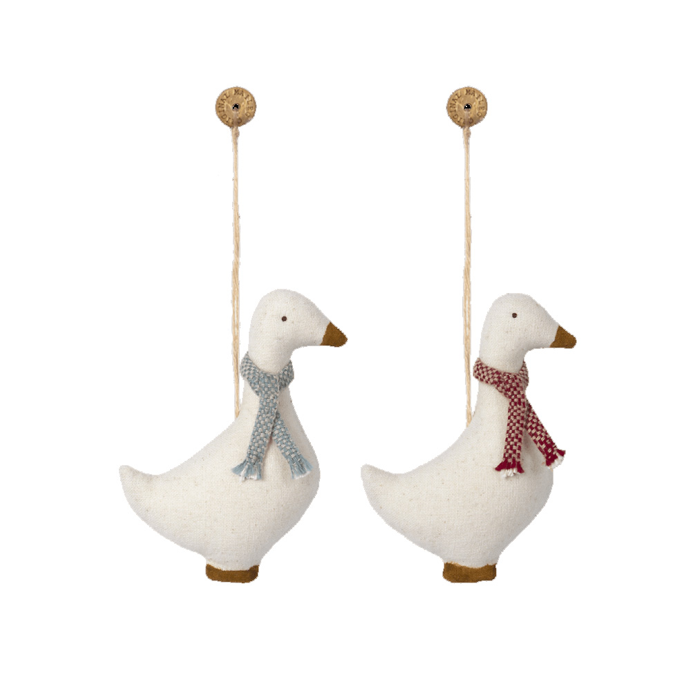 Maileg Xmas Stoffanhänger Gans mit blauem Schal, ca. 8 cm, pro Stück