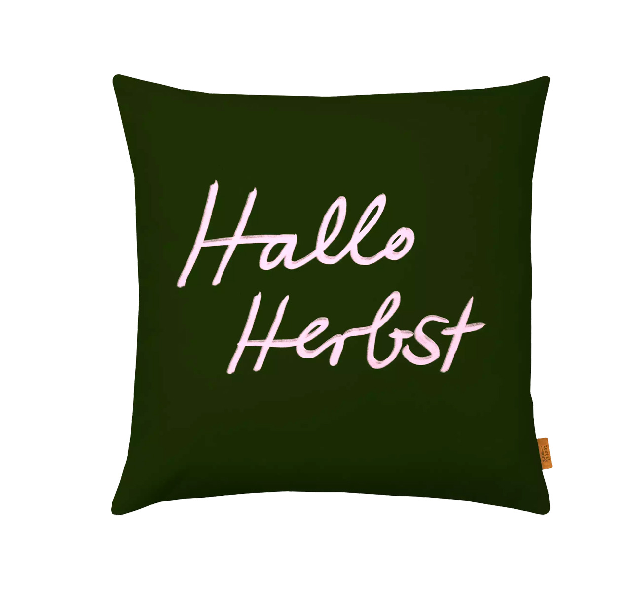 % Herbst Kissenhülle  "Hallo Herbst"  , ca.  40 x 40 cm ,Polyester-Canvas  