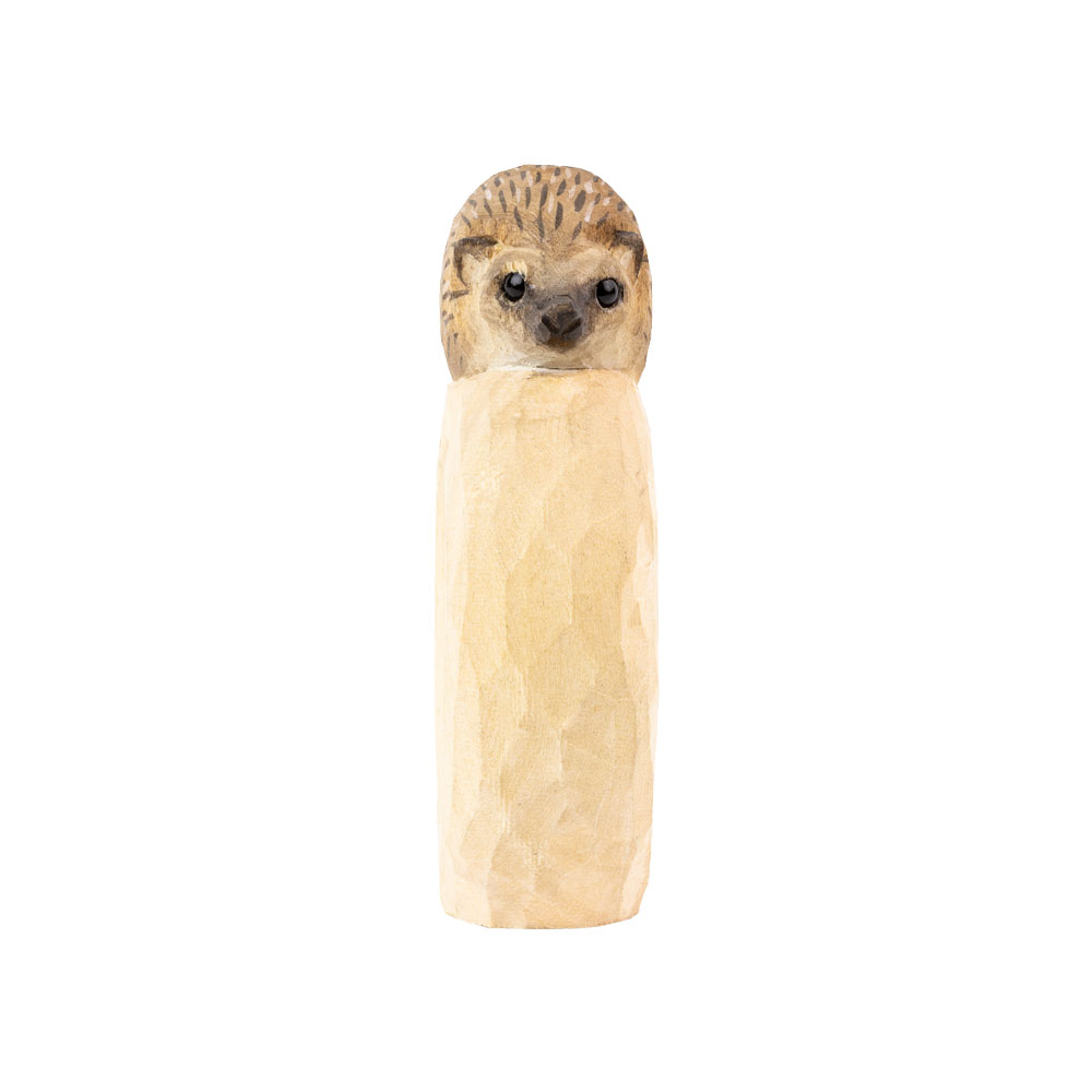 Serviettenring – Igel Klein aus  Lindenholz handgeschnitzt von Wildlife Garden