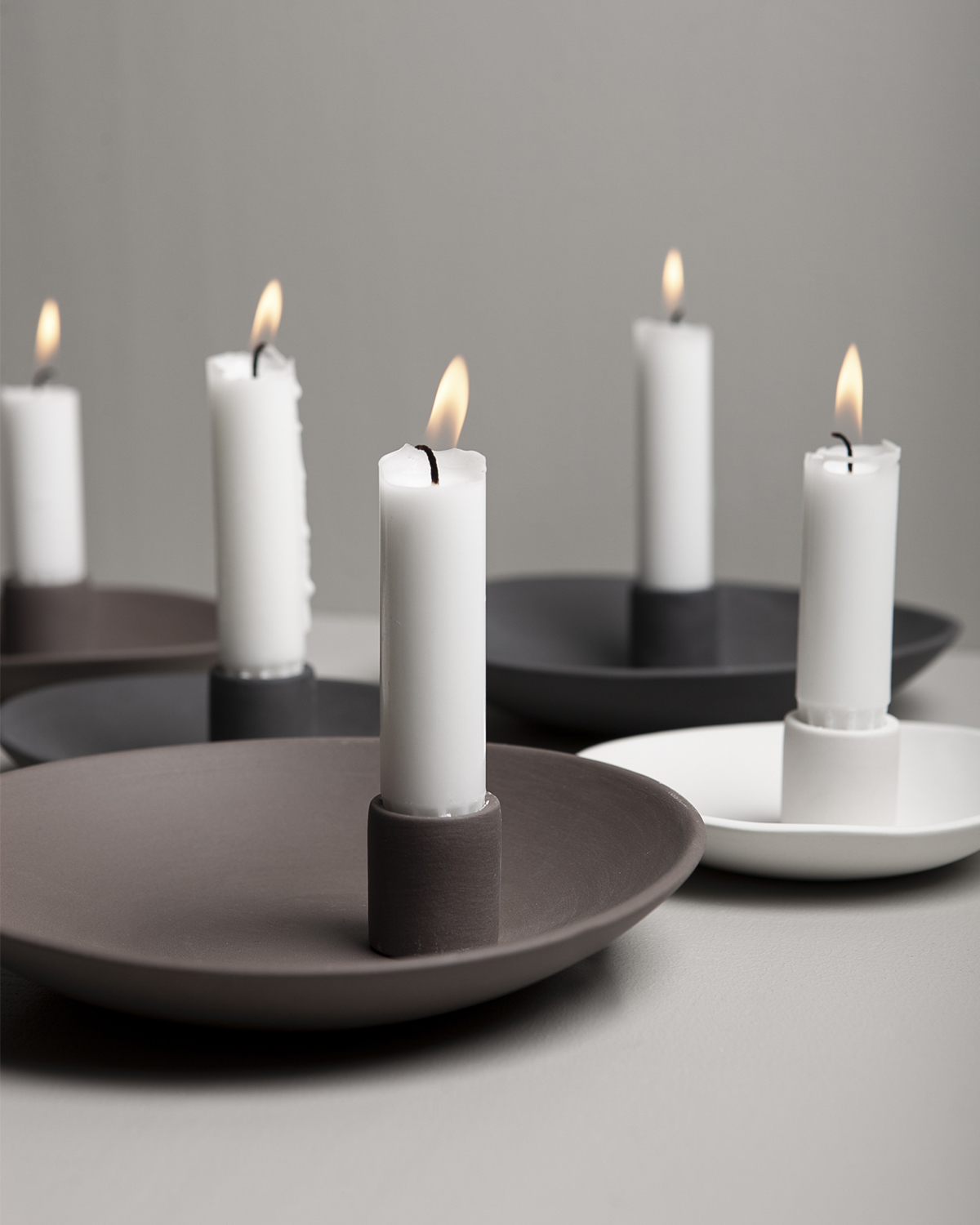Storefactory EKBY Kerzenhalter, Large brown candlestick, D. ca. 18 × 18 × 4 cm Storefactory EKBY Kerzenhalter, Large brown candlestick, D. ca. 18 × 18 × 4 cm