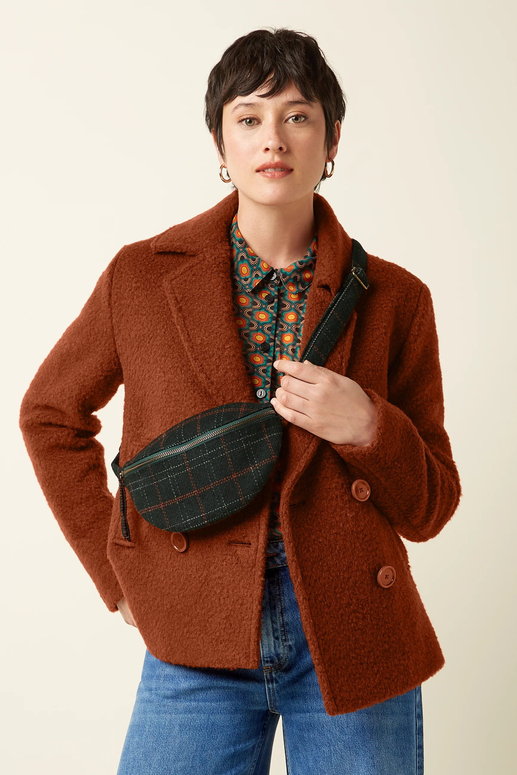 % King Louie Cross Body Tasche Little Pack Tweedy, Sycamore Green