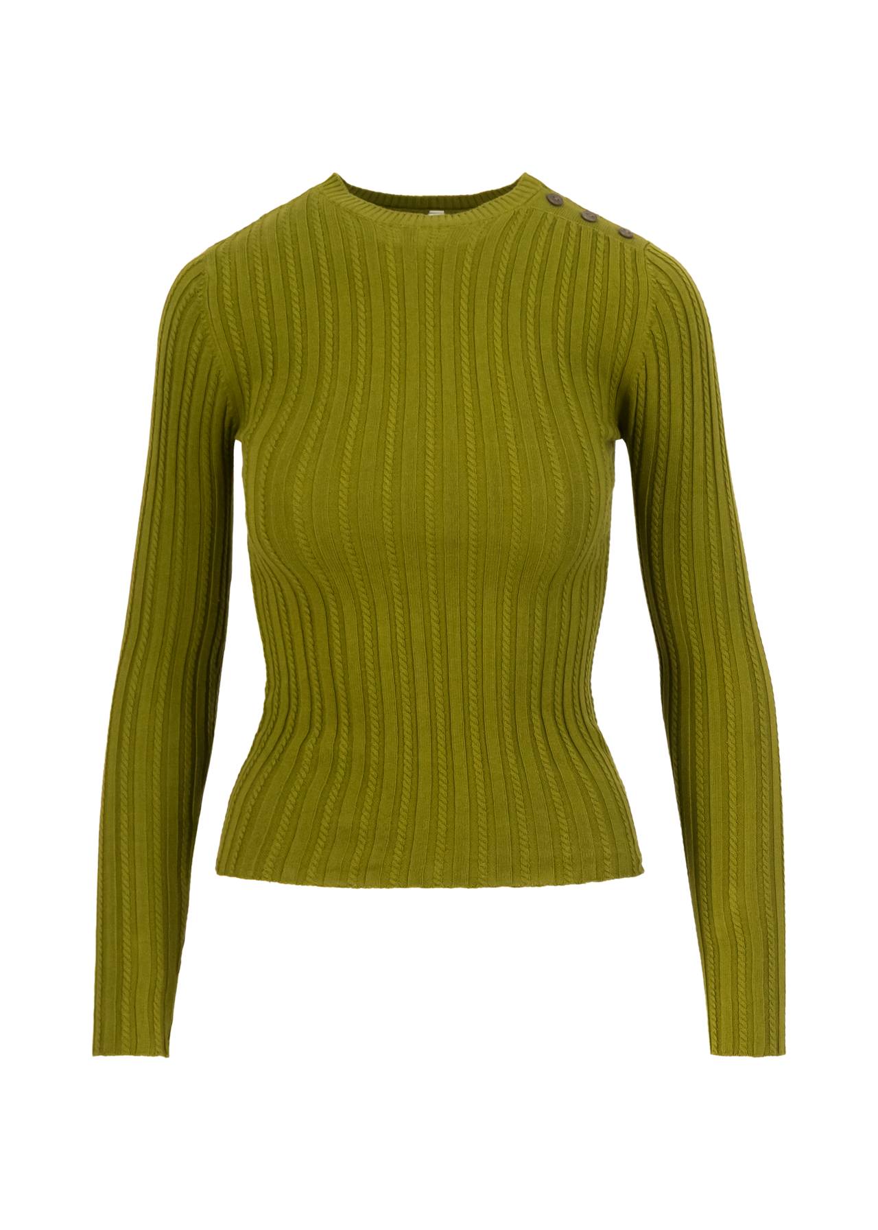 Blutsgeschwister Strickoberteil Jazz & Chill Crew apple juice knit