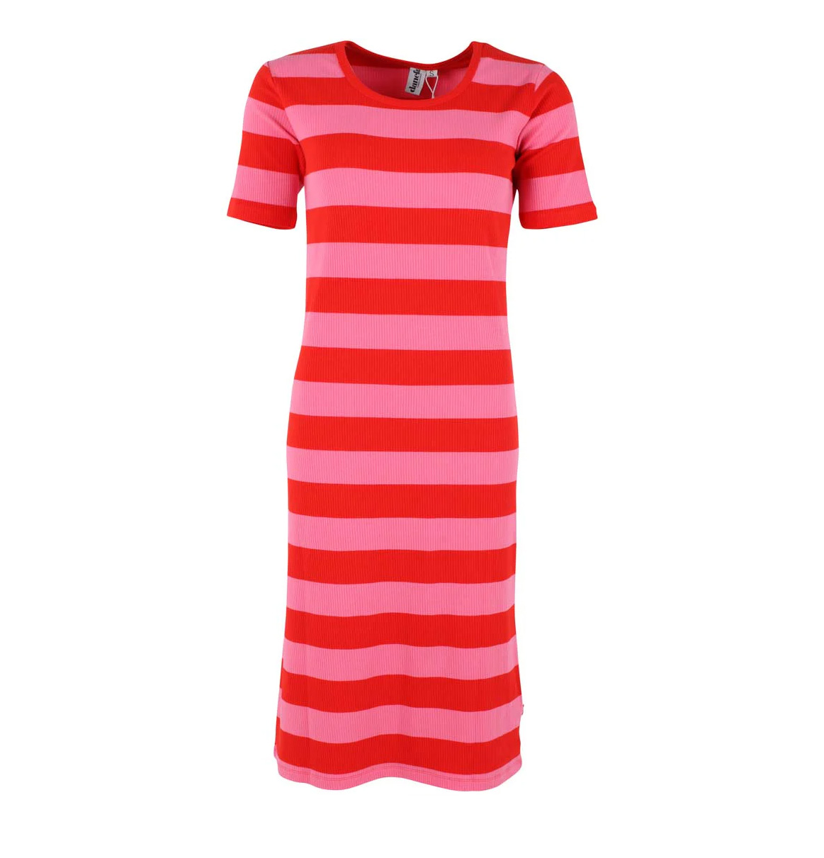 % Danefae Danicon Sommerkleid Sommerrot/Hellrosa , gerippt, Streifen