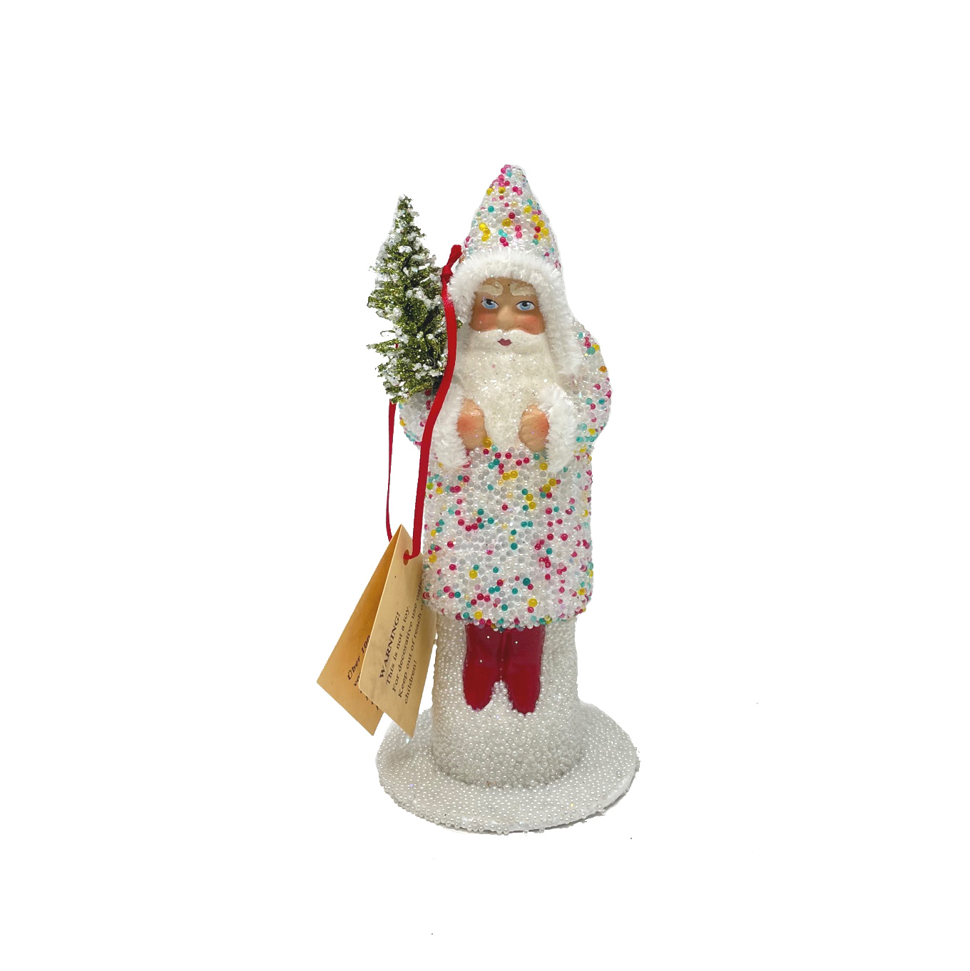 Ino Schaller Santa Nr. 40, klein, Zuckerperle,  Weihnachtsmann Nostalgie von Ino Schaller, ca. 15 cm  