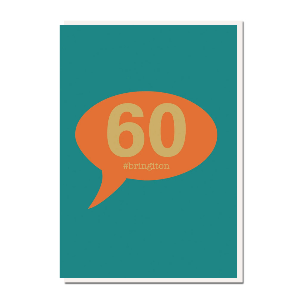 Roger la Borde Doppelkarte "60 "  , Runder Geburtstag 60ster   