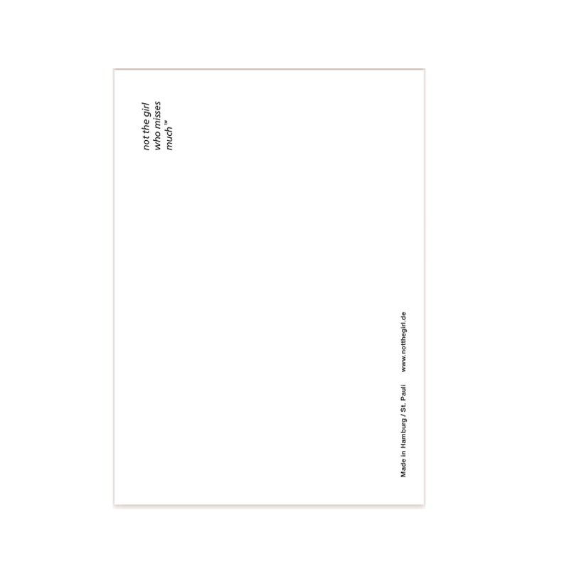 Postkarte  Irgendwer hat immer Geburtstag  von not the girl who misses much  