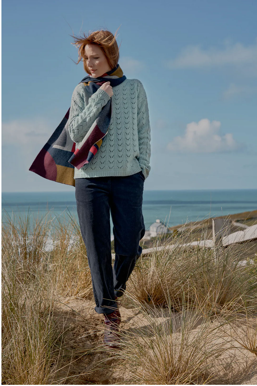 SEASALT Pullover Heather Path Jumper/ Petrol Celadon SEASALT Pullover Heather Path Jumper/ Petrol Celadon