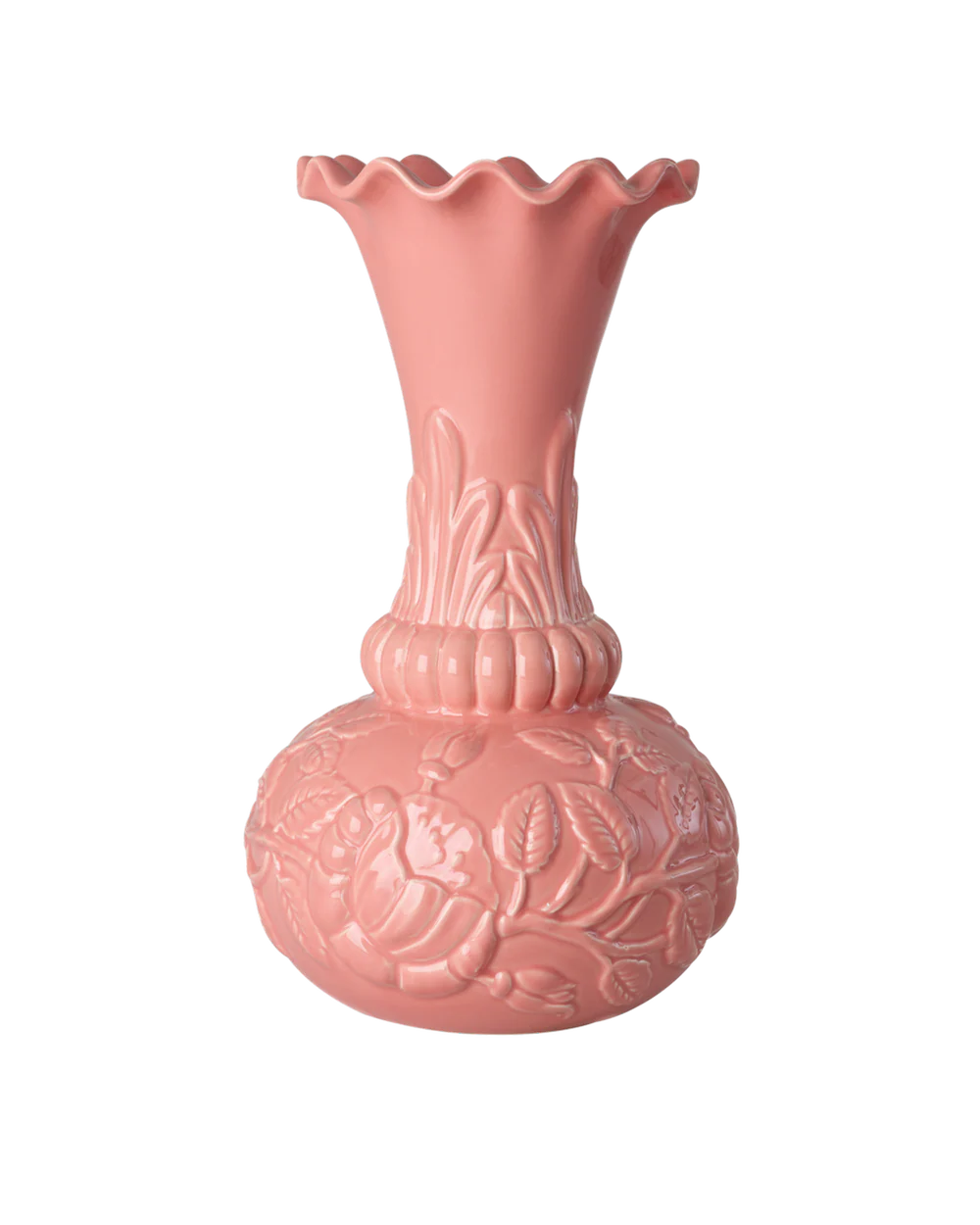 Rice Vase Keramik, Koralle, Höhe ca. 32 cm