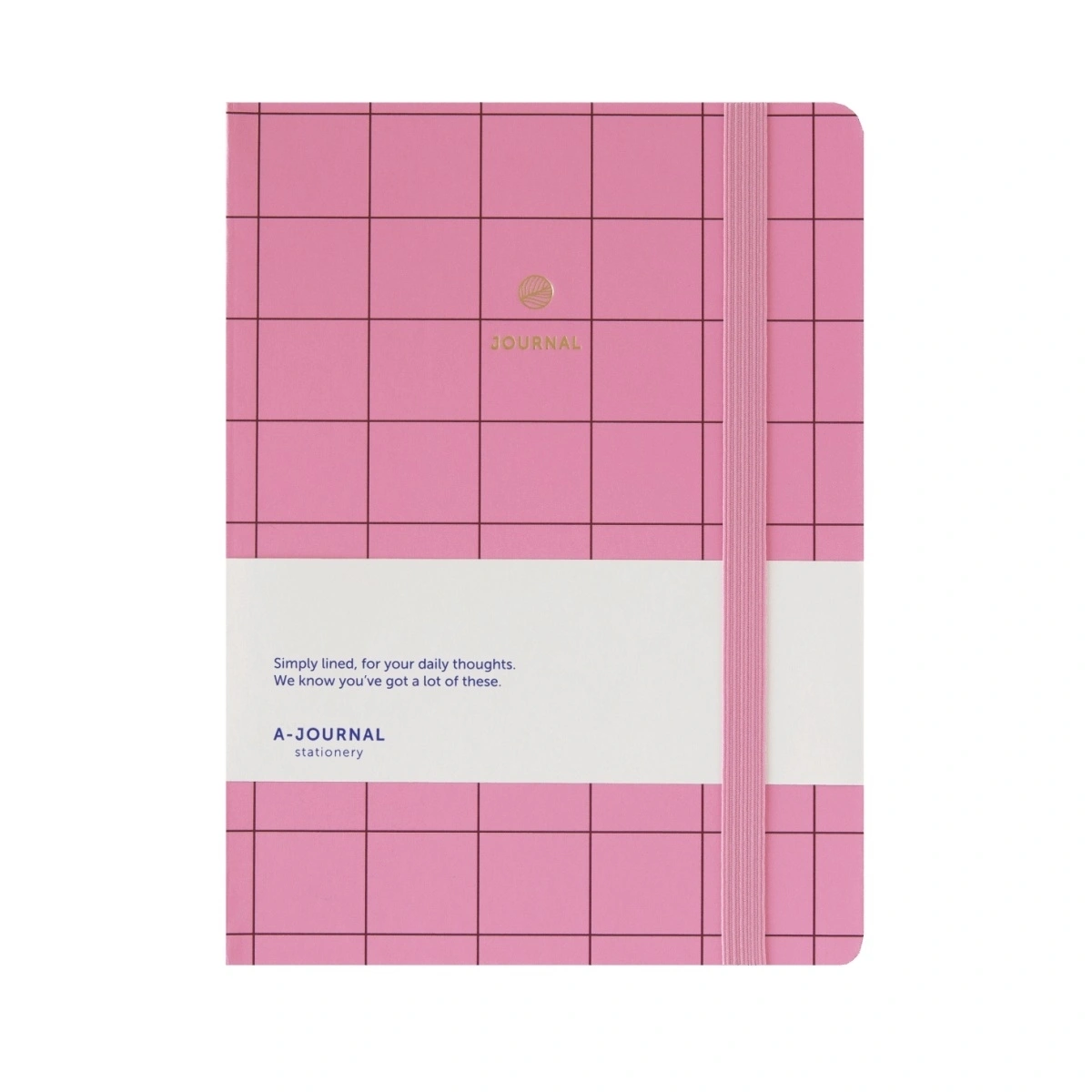 A-Journal Notizbuch Checkered Pink, ca. 21,5 x 16 cm