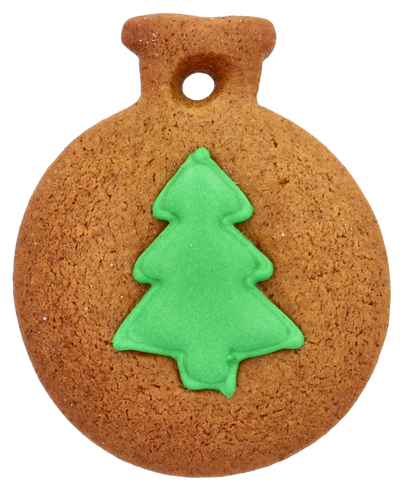 Ausstecherle Christbaumkugel mit Tannenbaum, 6 cm, Edelstahl von Birkmann, mit Innenprägung, Prägeausstecher, Ausstechform   