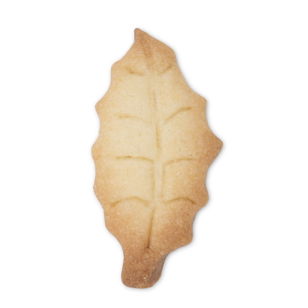 % Ausstecherle Ilexblatt Edelstahl 3 cm  von Städter, Prägeausstecher   