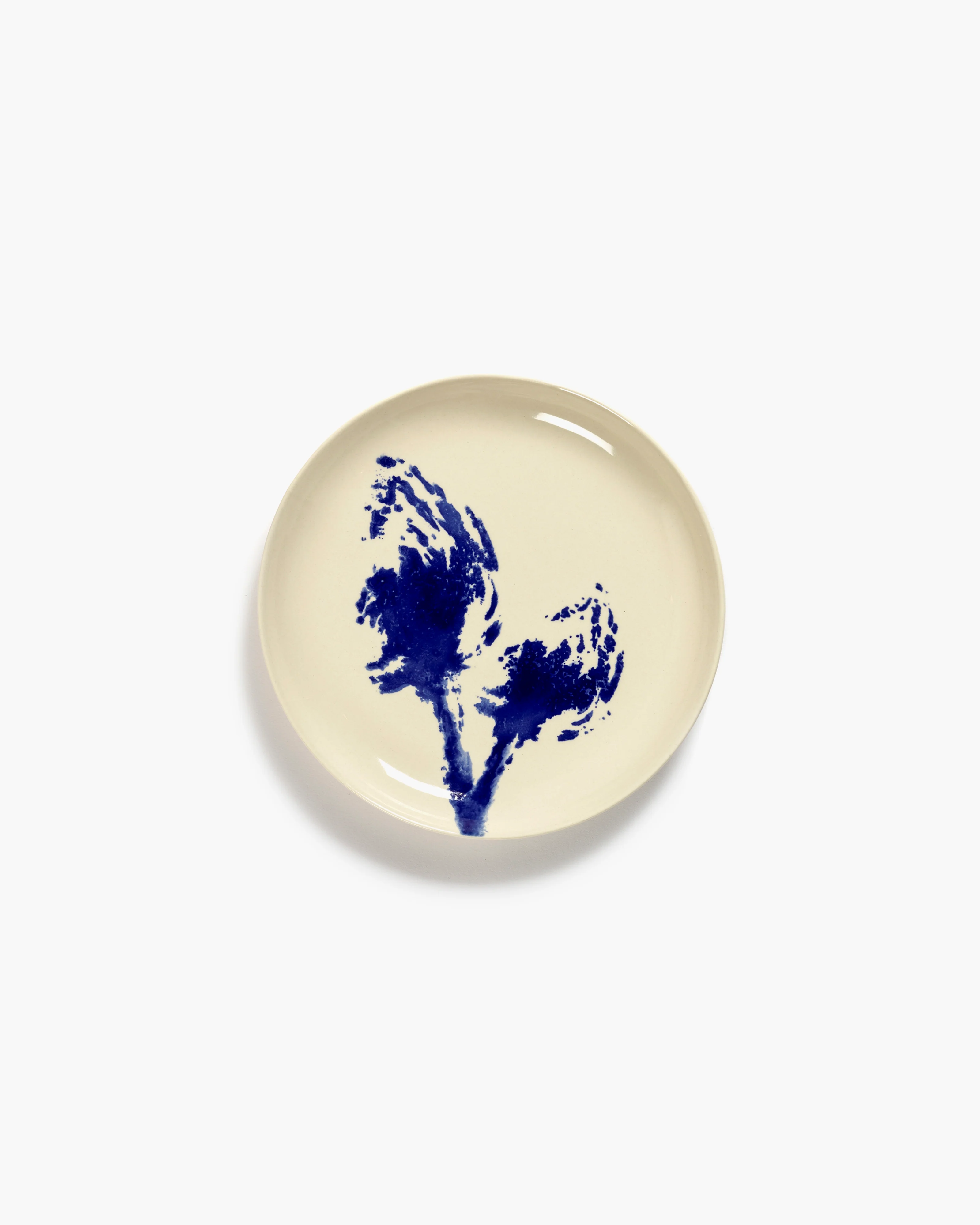 Ottolenghi Frühstückteller grauweiss - blaue Artischocke Feast, D. 19 cm  