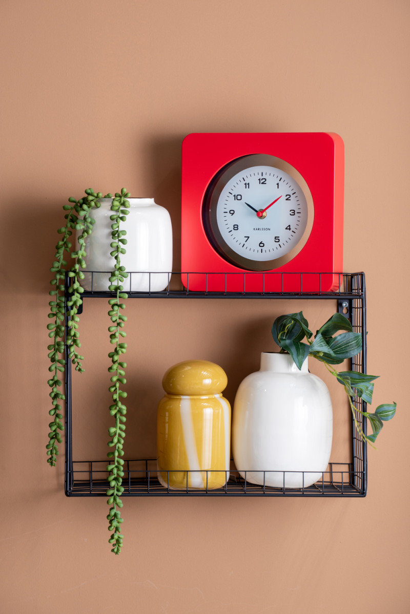 Wall Rack Reja Double Layer, Schwarz, ca.30 x 15 cm