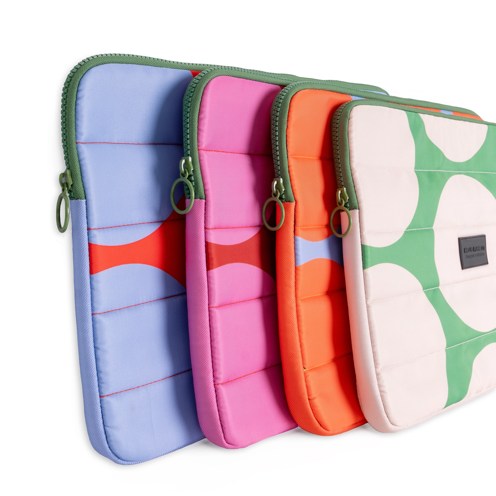 % LAPTOP-TASCHE BIG DOTS Grün, ca. 37 x 26,5 x 2,5 cm