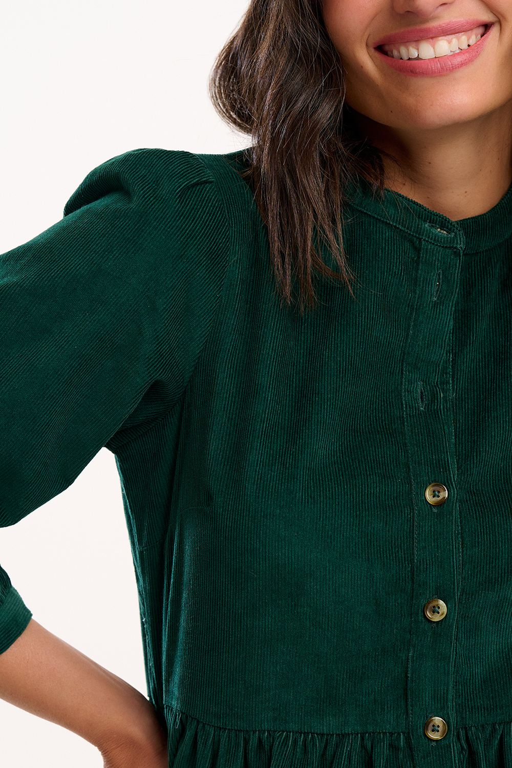 % Kleid Brandy Cord Green von sugarhill BRIGHTON