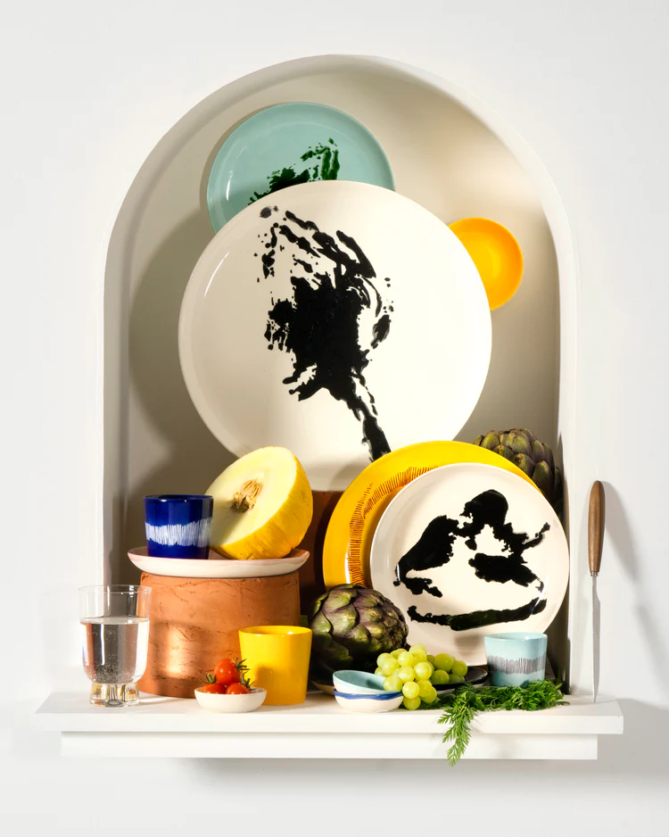 Ottolenghi Dessertteller azurblau - grüne Artischocke Feast, D. 16 cm 