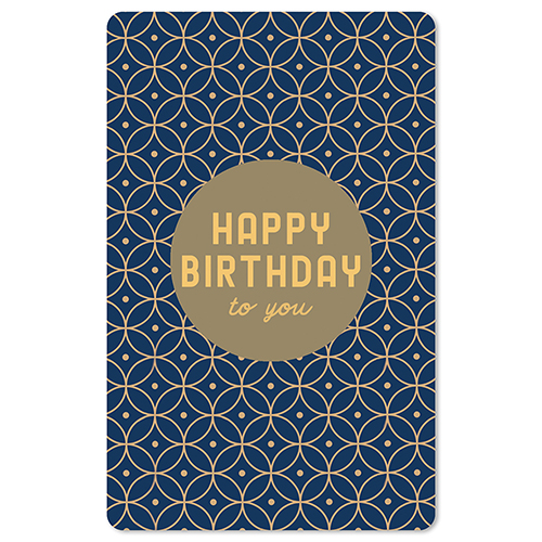 Lunacard Postkarte Birthday Muster, Geburtstag 