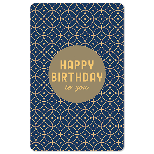 Lunacard Postkarte Birthday Muster, Geburtstag