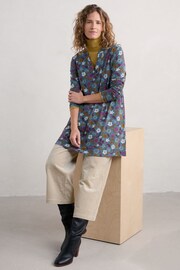 % SEASALT CORNWALL Tunika Wreathe Tunic-Woodblock Bloom Dusky Jade