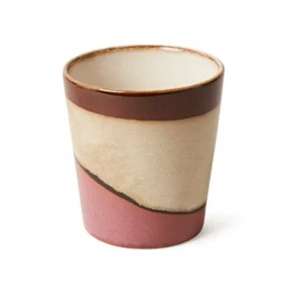 HKliving 70's Kaffee Becher/tea mug, Yiggy, Siebziger Jahre Geschirr, coffee, Keramik     