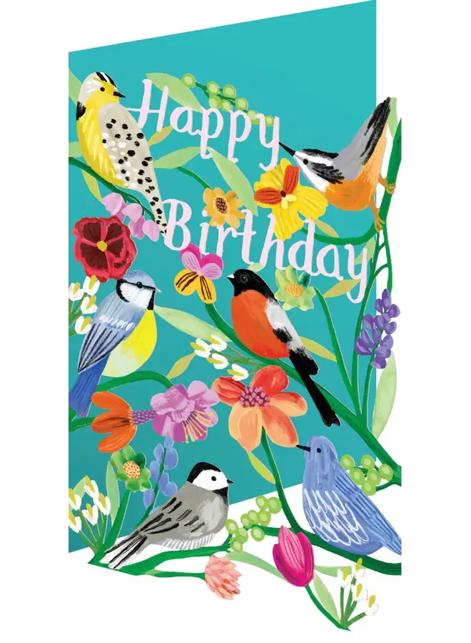 Roger la Borde Birdhaven Birthday Lasercut Grußkarte