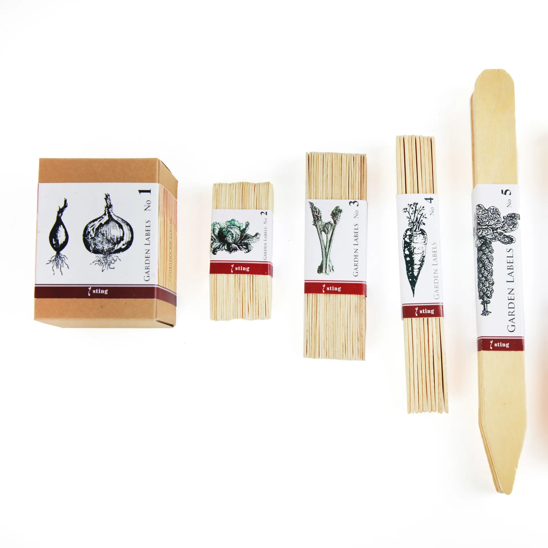Gartenetiketten, 25 x 15 cm große Etiketten,  GARDEN LABELS NO. 3, für Gartenliebhaber aus England