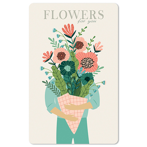 Lunacard Postkarte Flowers for you 