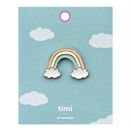 Emaille Pin "Regenbogen"von timi, Button Emaille Pin "Regenbogen"von timi, Button