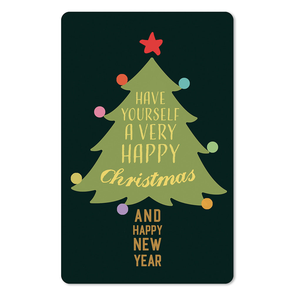 Lunacard Postkarte Weihnachten Weihnachtsbaum