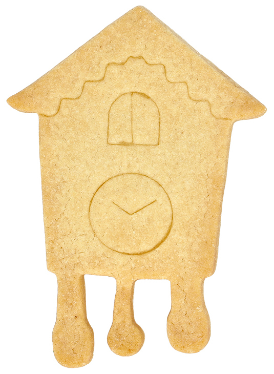 Ausstecherle Kuckucksuhr 11,5, Edelstahl von Birkmann, mit Innenprägung, Prägeausstecher, Ausstechform 