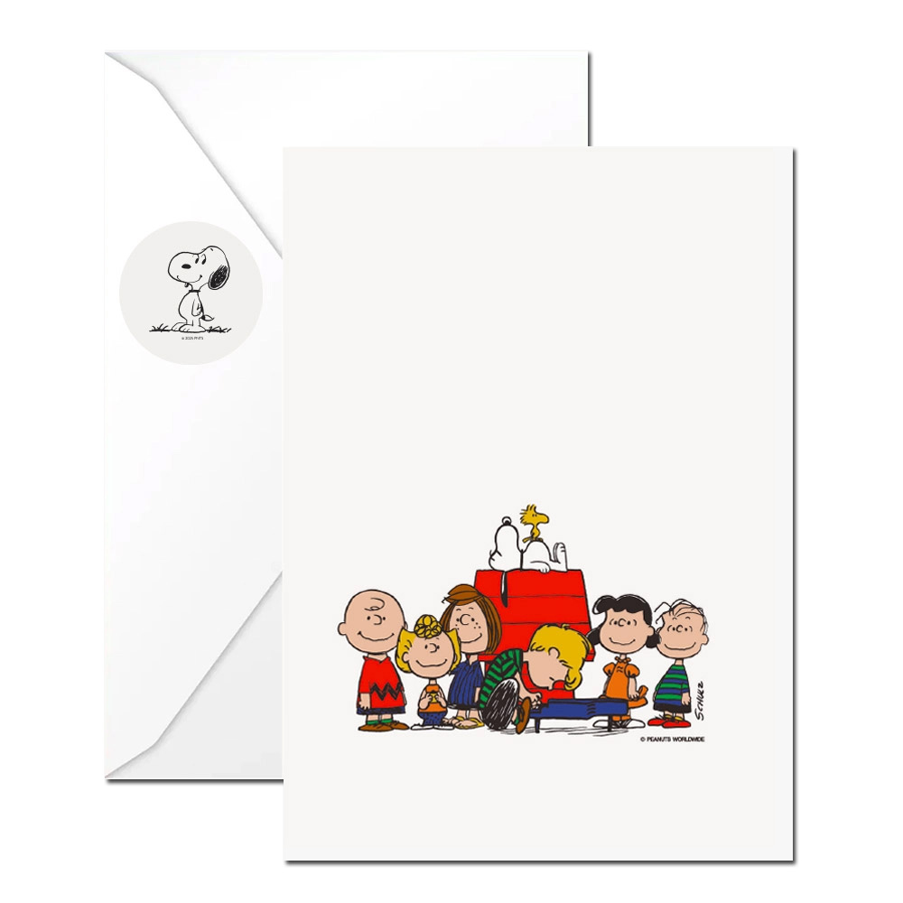 The Peanuts Doppelkarte Snoopy & Die Peanuts + Umschlag + Aufkleber von The Peanuts 