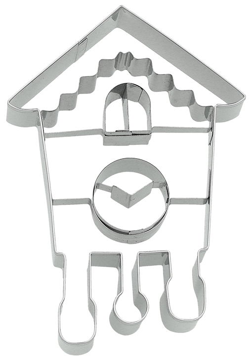 Ausstecherle Kuckucksuhr 11,5, Edelstahl von Birkmann, mit Innenprägung, Prägeausstecher, Ausstechform 