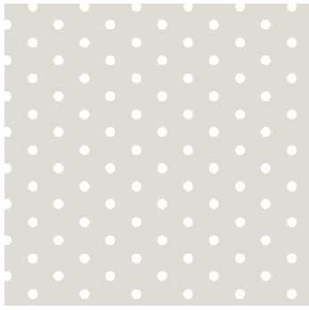 Abwaschbare Meterware "DOTS" Natur, 155 cm breit, Preis pro 10 cm , kleine Punkte  