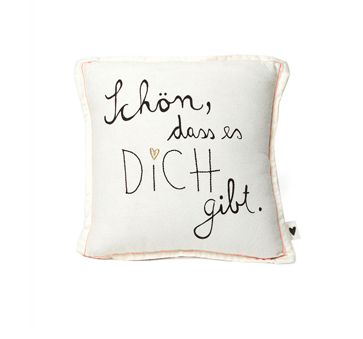 Good old friends Mini Kissen Schön, dass es Dich gibt, ca.  25 x 25 cm   