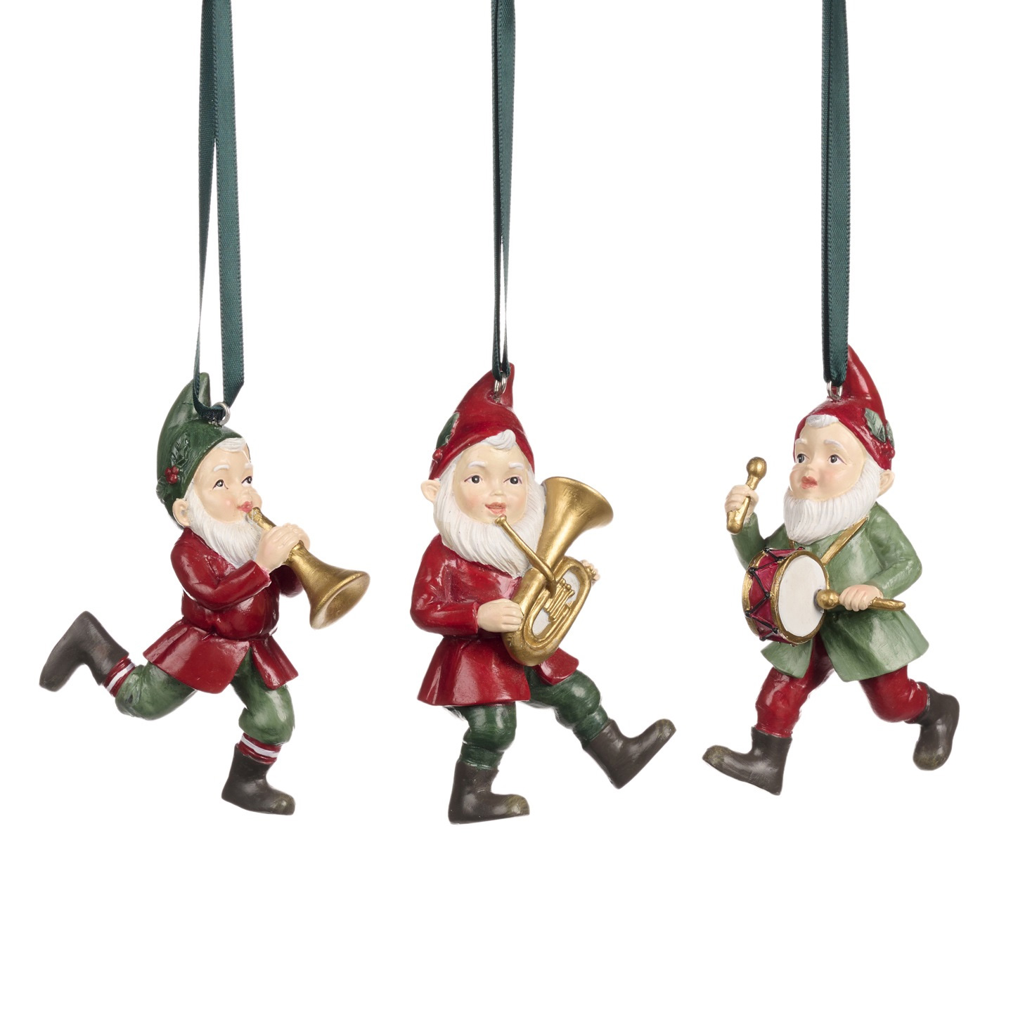 Goodwill Musik Santa Gnom/Zwerg mit Trommel, ca.10 cm  von  Catherine Collection / Goodwill  
