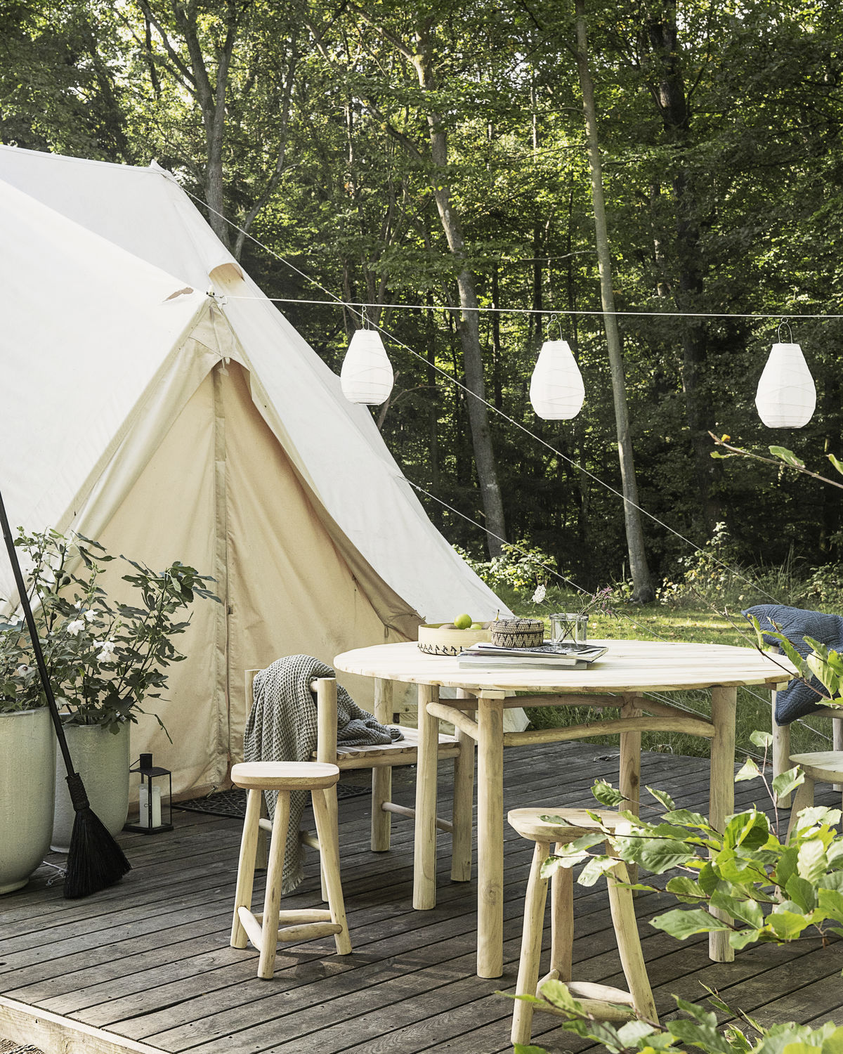 % House Doctor Laterne, Drop, Weiß, Höhe ca. 35 cm, pro Stück