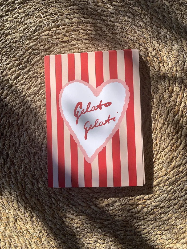 Postkarte * Gelato Gelati * von Ute Arnold    