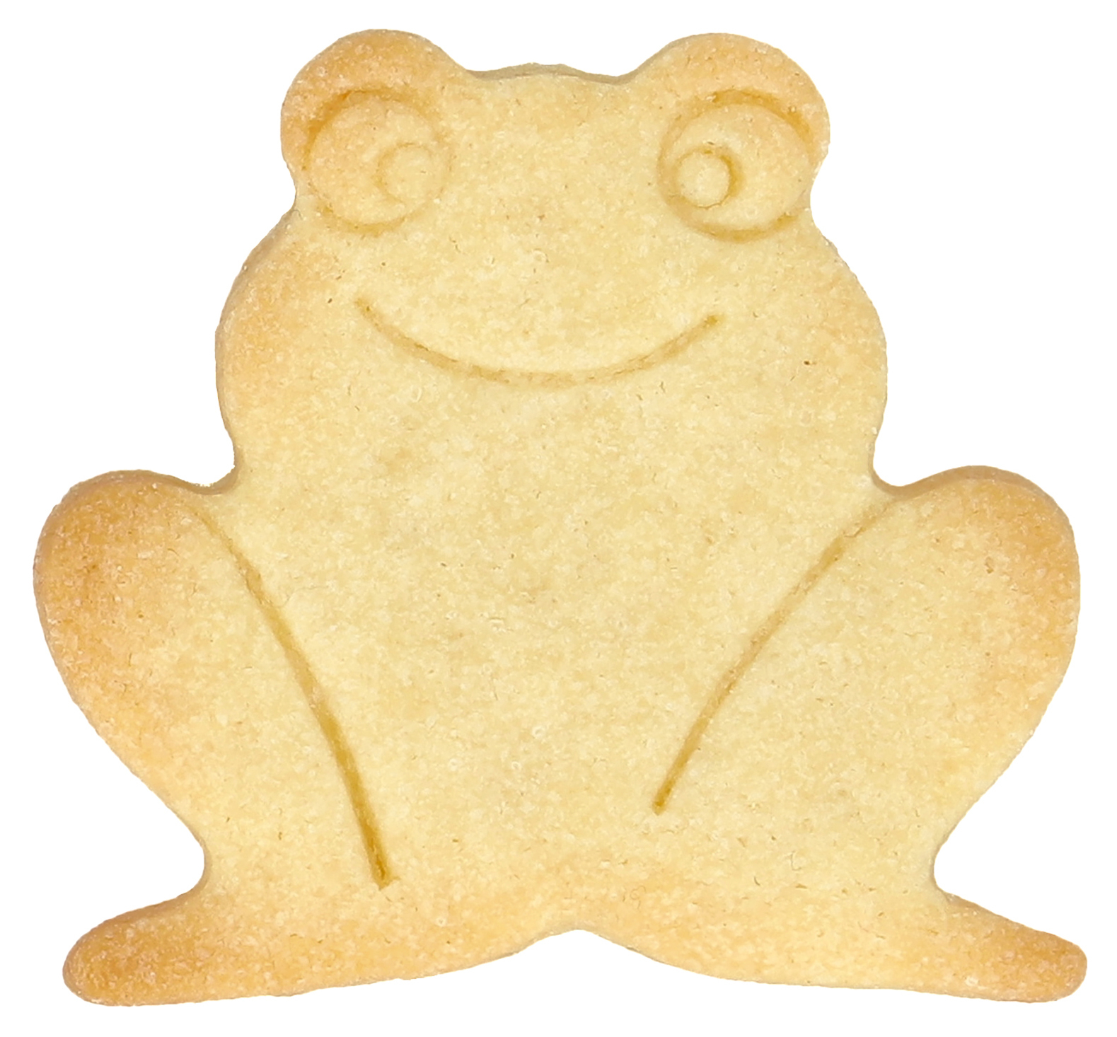 Ausstecherle Frosch 6 cm, Edelstahl von Birkmann, mit Innenprägung, Prägeausstecher, Ausstechform 