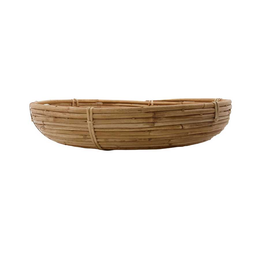 Korb/ Tablett "Chaka", Groß, Natur von House doctor, ca. 9,5 x 40 cm