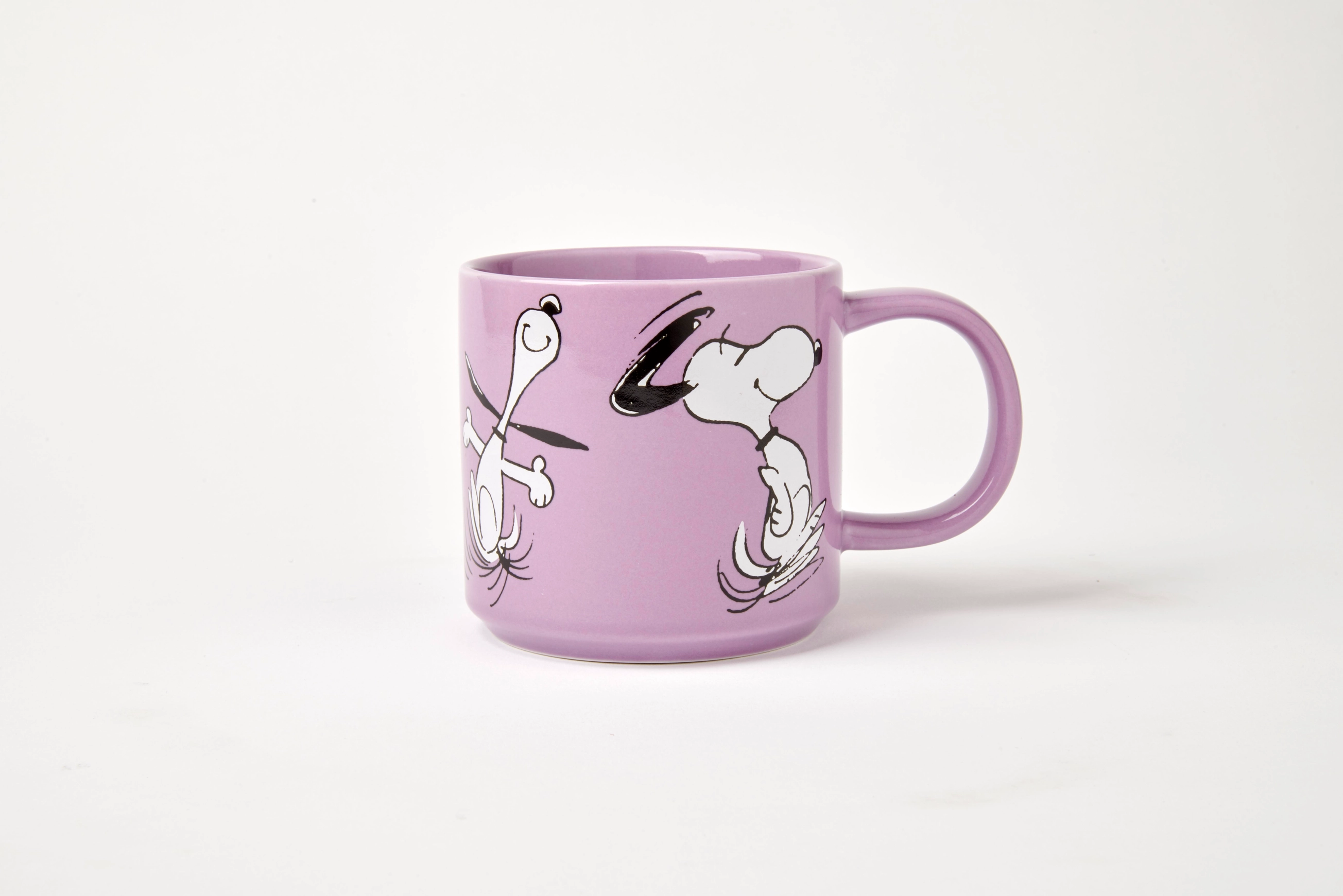 The Peanuts Becher "Happy Dance", Snoopy Tasse, ca. 330 ml  , Flieder
