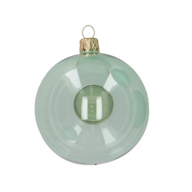 Weihnachtskugel UNI EUCALYPTUS transparent klar, D. ca. 8 cm  